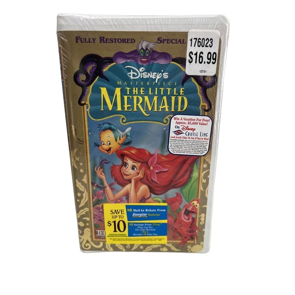 Disney Masterpiece The Little Mermaid VHS 1998 Special Edition New Sealed - Picture 1 of 10